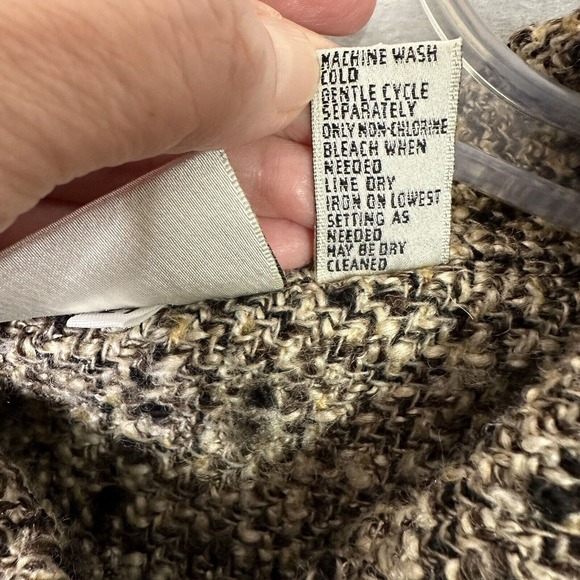 Chicos Sweater Jacket Women Sz 3 XL 16 Tweed Boucle Wool Mohair Blend Shacket - Picture 13 of 15